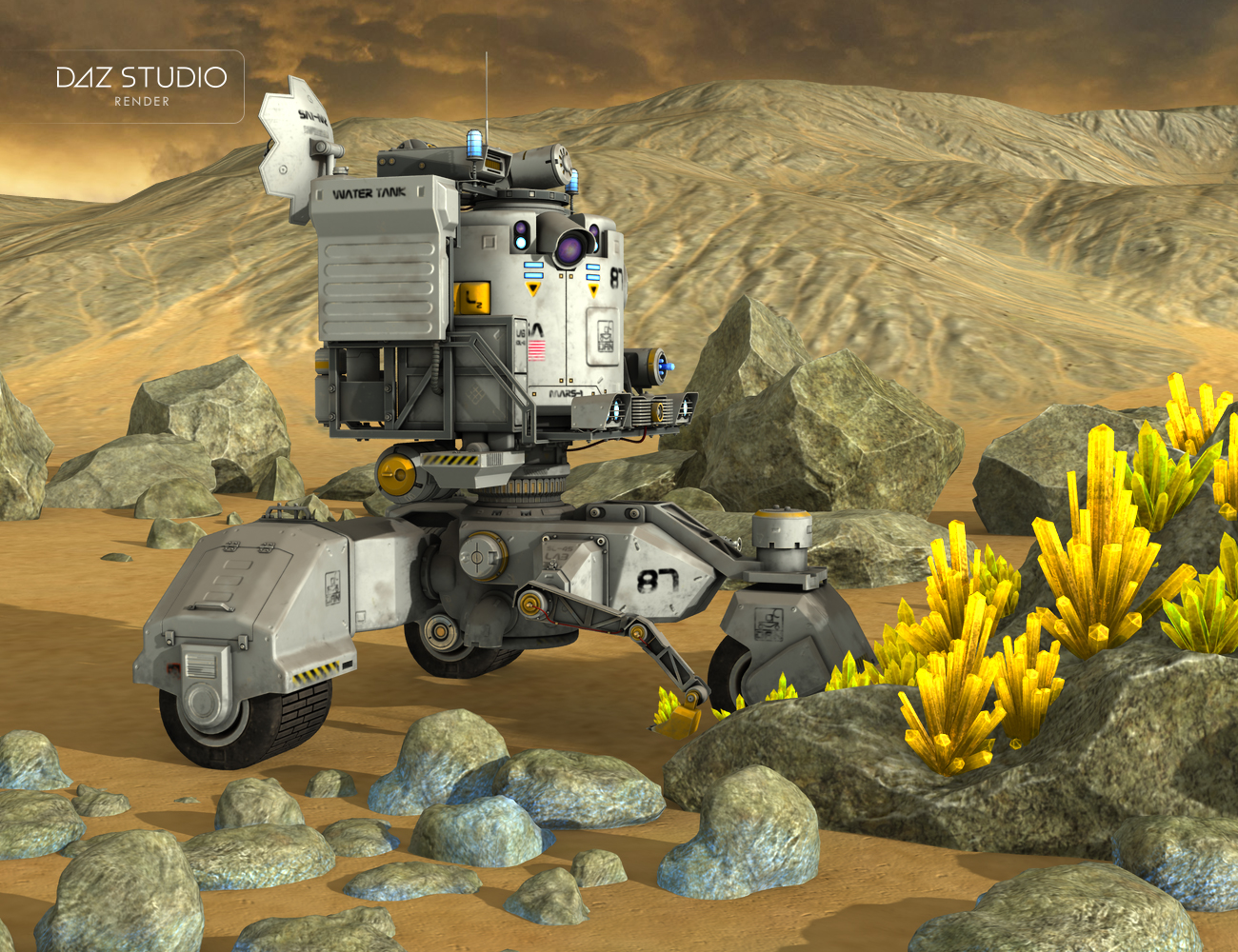 Robot Mars by: petipet, 3D Models by Daz 3D