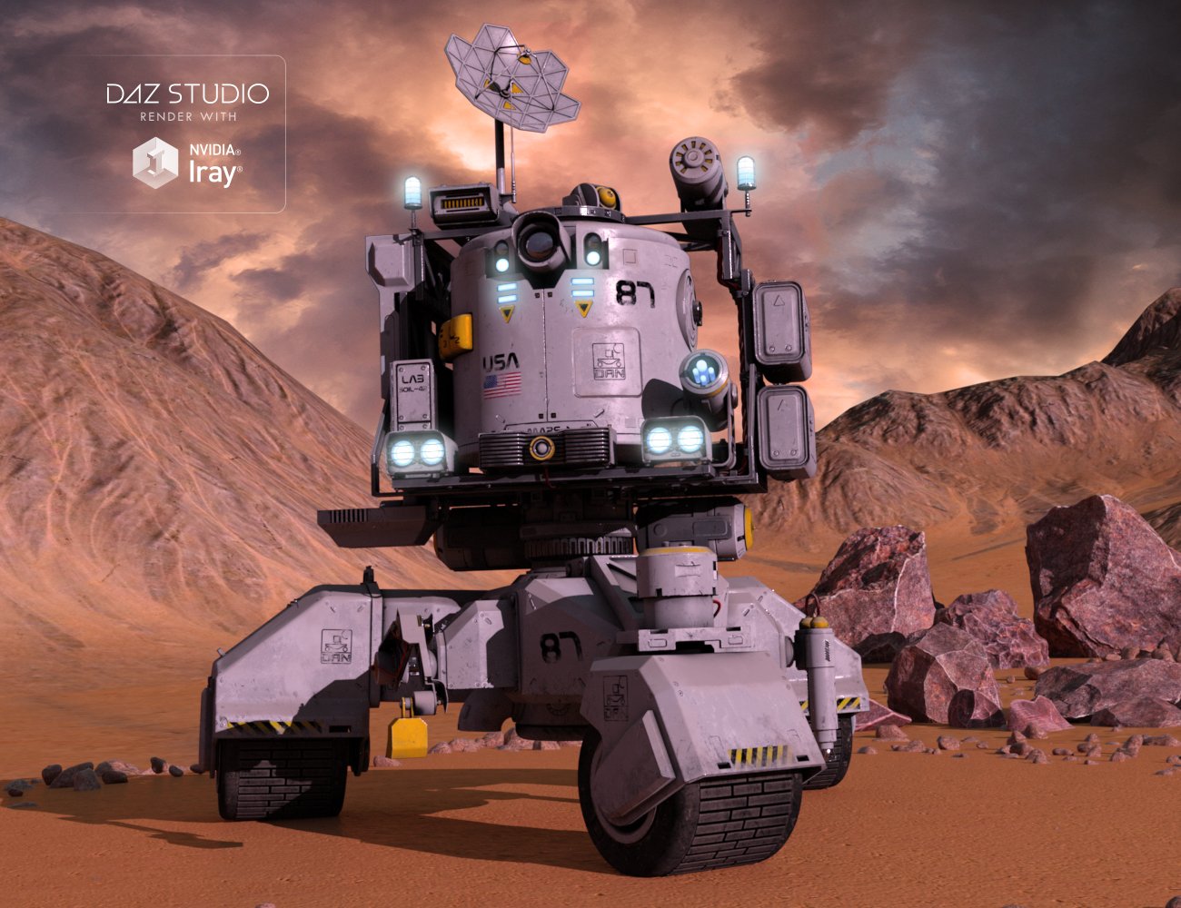 Robot Mars Robot Mars by: petipet, 3D Models by Daz 3D