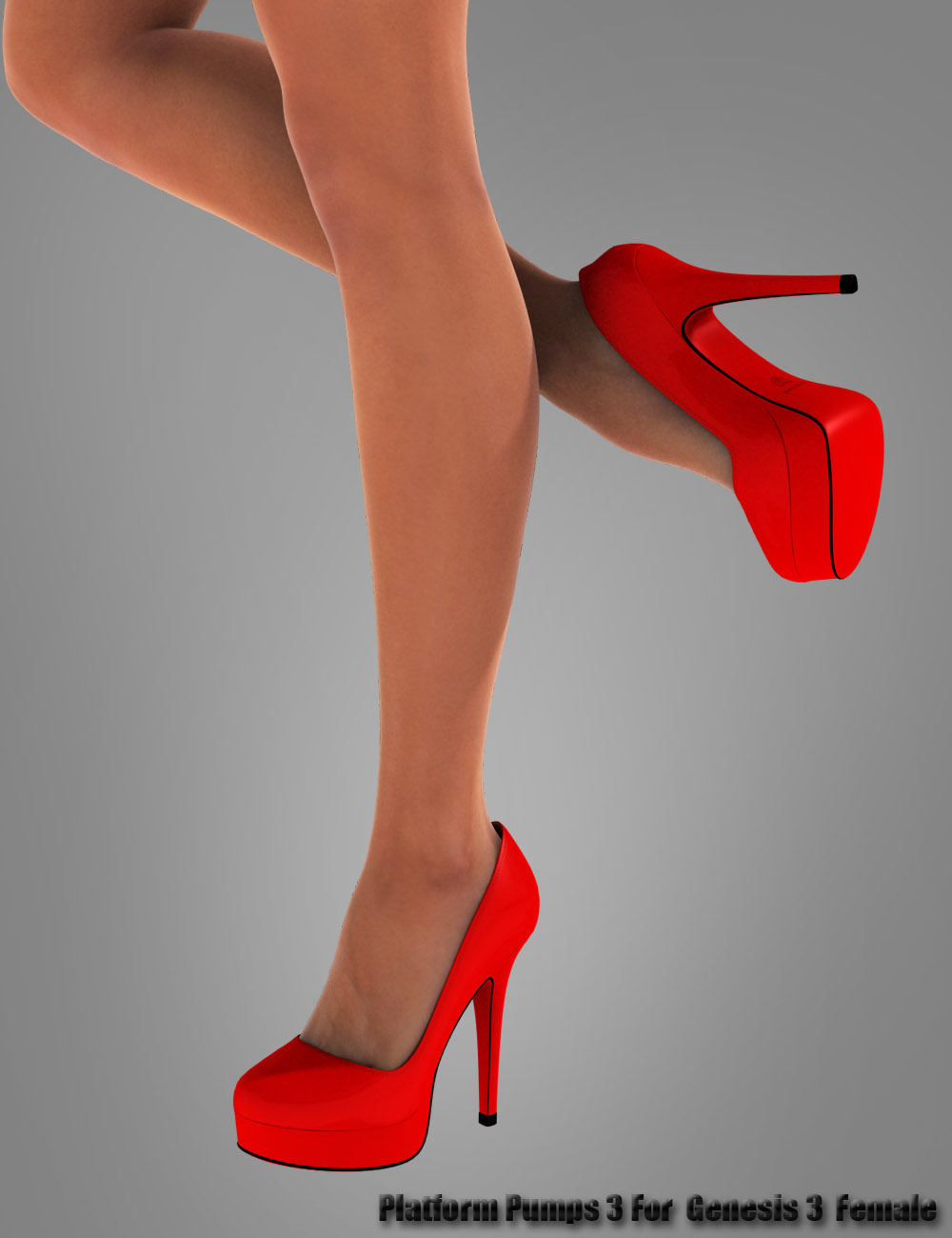 Platform Pumps 3 for Genesis 3 Female(s) by: dx30, 3D Models by Daz 3D