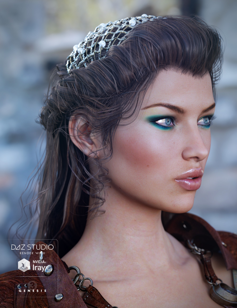 Frawn Hair for Genesis 3 Female(s) by: goldtassel, 3D Models by Daz 3D