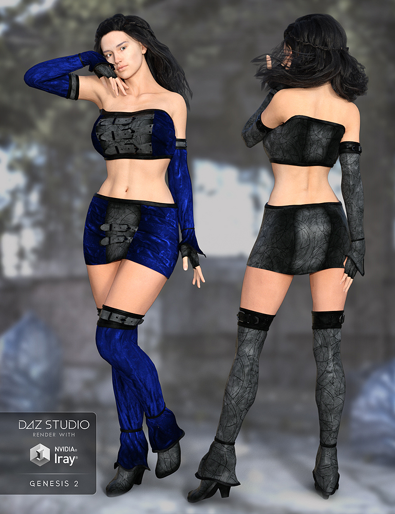Bandeau Outfit for Genesis 2 Female(s) and Genesis 3 Female(s) by: ArkiShox-Design, 3D Models by Daz 3D