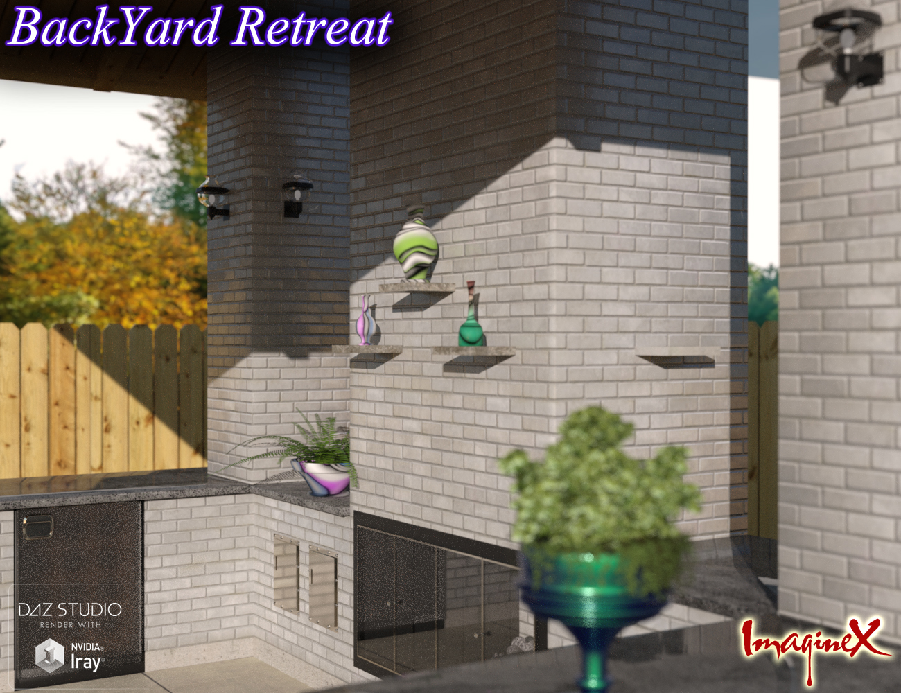 BackYard Retreat by: ImagineX, 3D Models by Daz 3D