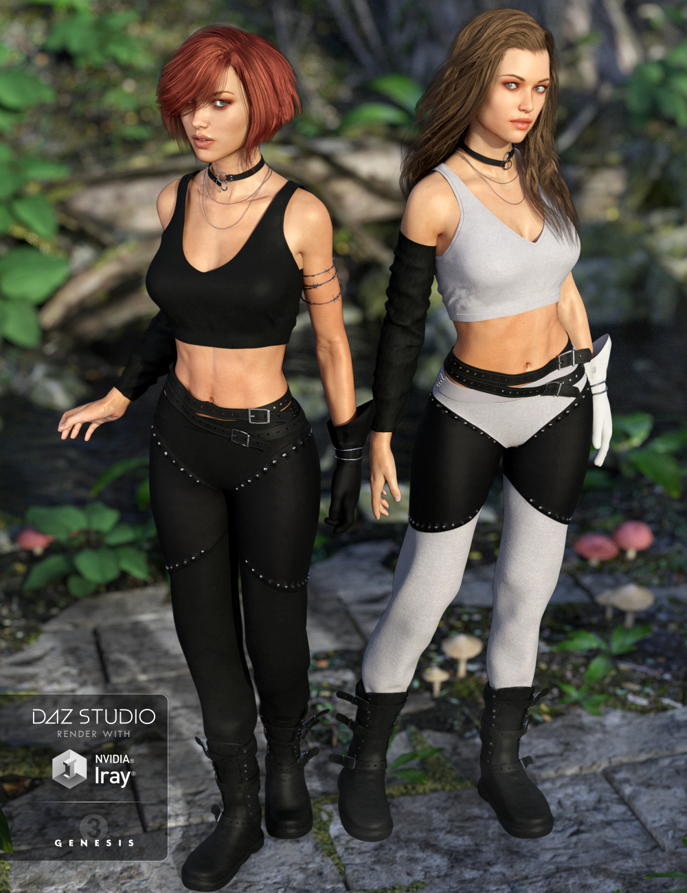 Adventure Girl Outfit for Genesis 3 Female(s) by: OziChick, 3D Models by Daz 3D