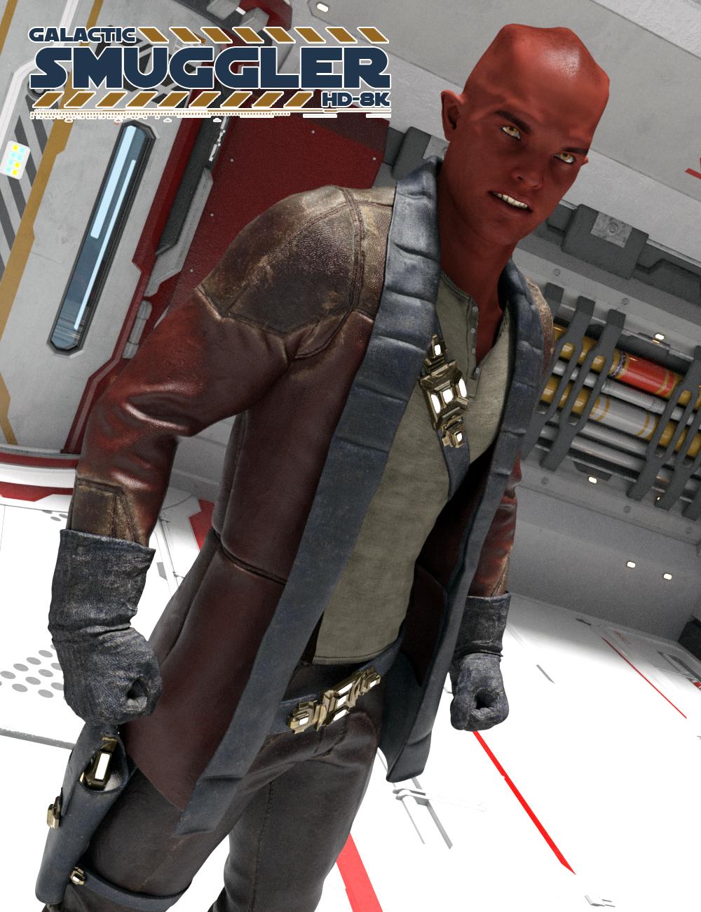 Galactic Smuggler HD-8K for Genesis 2 Male(s) by: Luthbel, 3D Models by Daz 3D