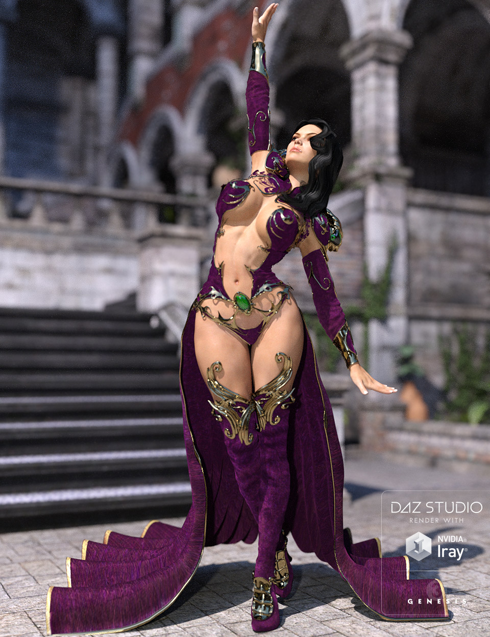 Purple Esmeralda for Genesis 3 Female(s) Purple Esmeralda for Genesis 3 Female(s) by: powerage, 3D Models by Daz 3D
