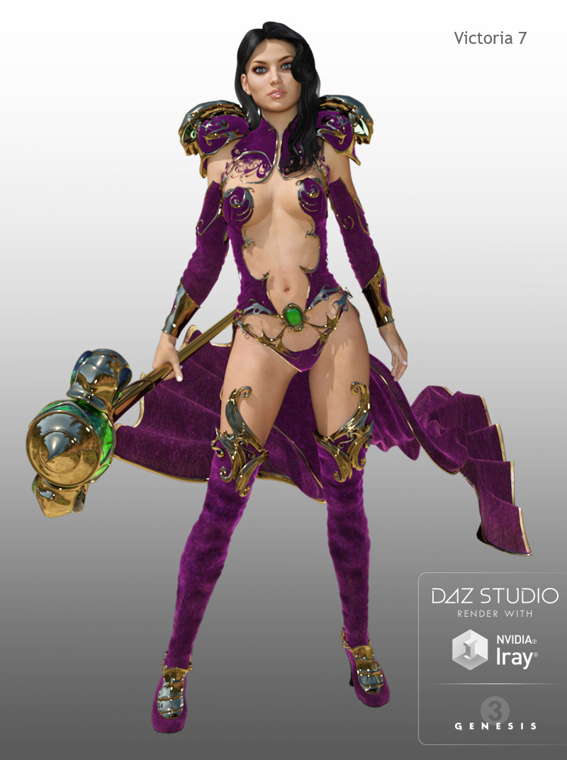 Purple Esmeralda for Genesis 3 Female(s) Purple Esmeralda for Genesis 3 Female(s) by: powerage, 3D Models by Daz 3D