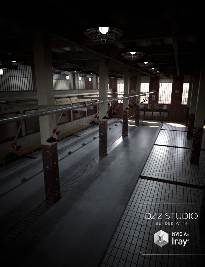 Prison Shower Complex Prison Shower Complex by: ForbiddenWhispersDavid Brinnen, 3D Models by Daz 3D