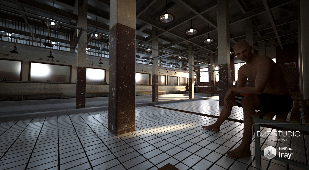 Prison Shower Complex by: ForbiddenWhispersDavid Brinnen, 3D Models by Daz 3D