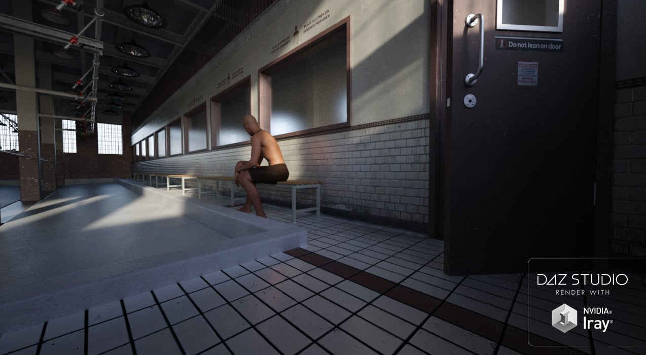 Prison Shower Complex by: ForbiddenWhispersDavid Brinnen, 3D Models by Daz 3D