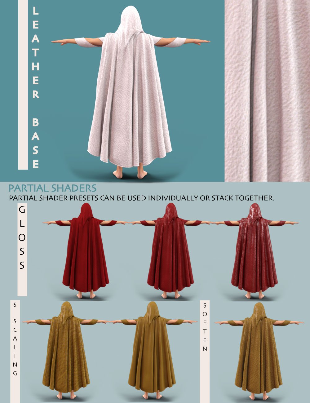 DA Iray Fabric Shaders Leather and Cloth by: Design Anvil, 3D Models by Daz 3D