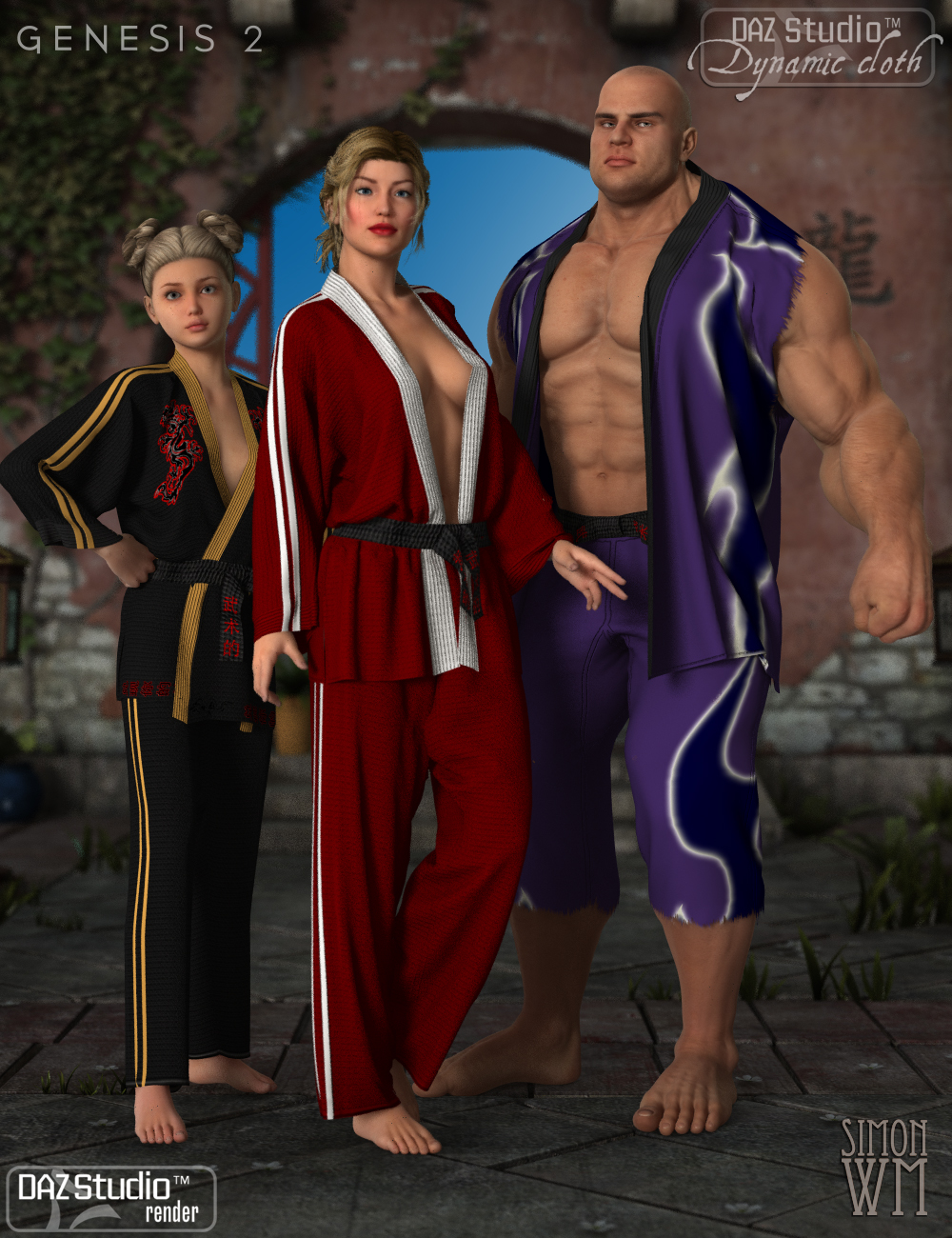 Dynamic Martial Arts Gi: Genesis 2 Dynamic Martial Arts Gi: Genesis 2 by: SimonWMOptiTex, 3D Models by Daz 3D