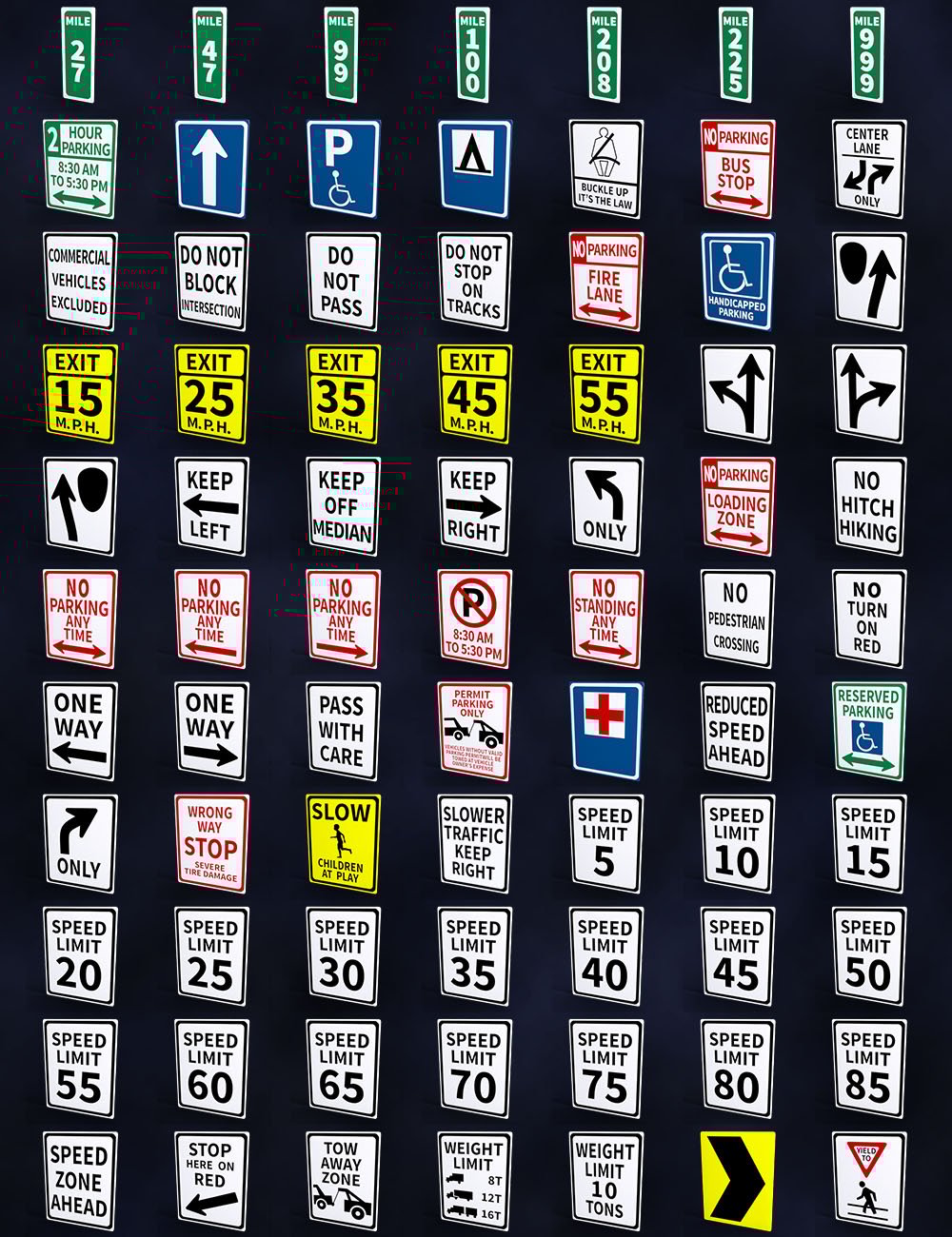 Street Decor - Street Signs | Daz 3D
