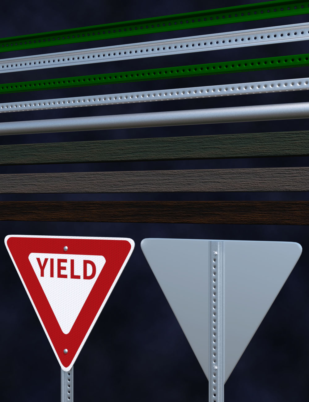 Street Decor Street Signs Daz 3D