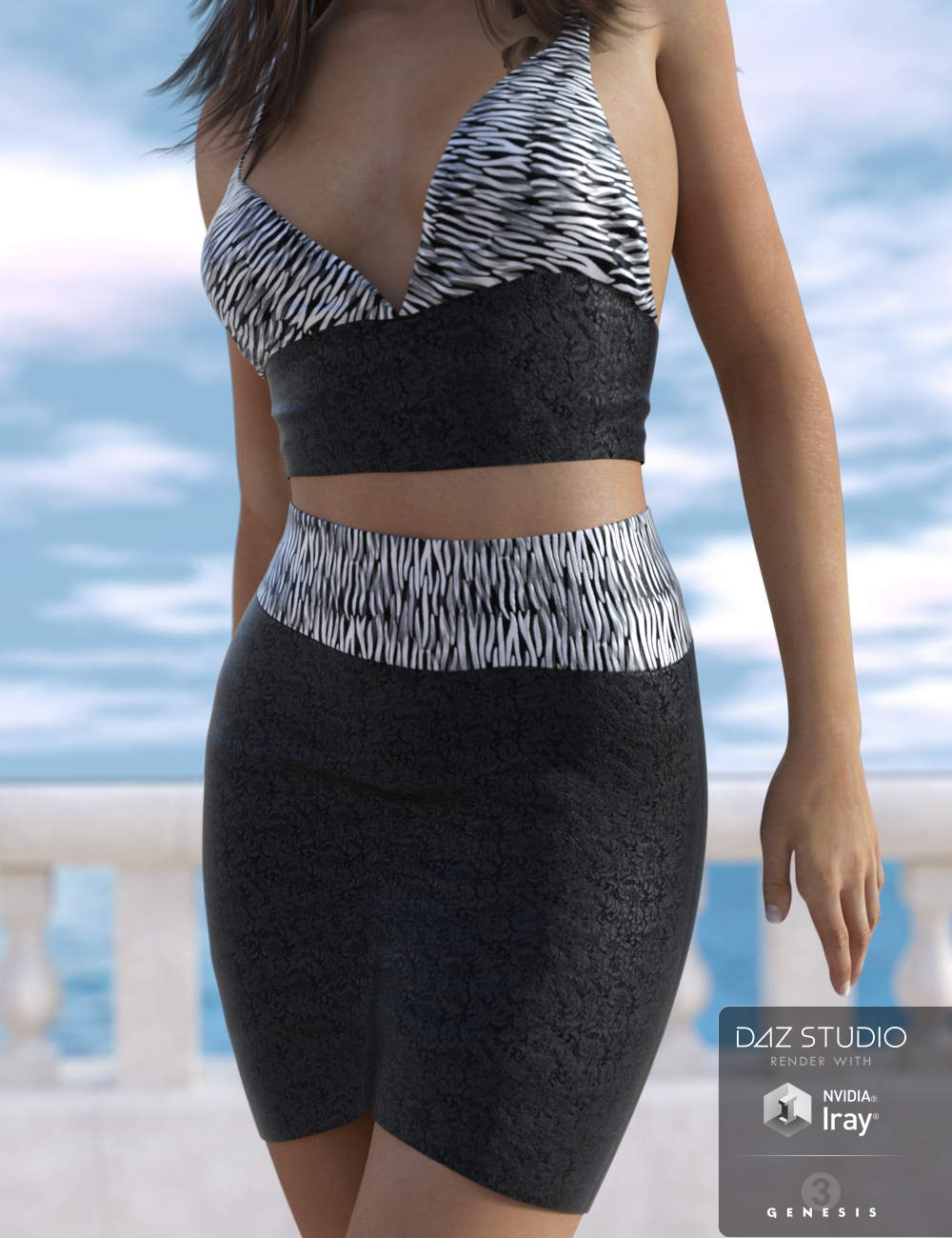 Sydney Outfit for Genesis 3 Female(s) by: Nikisatez, 3D Models by Daz 3D