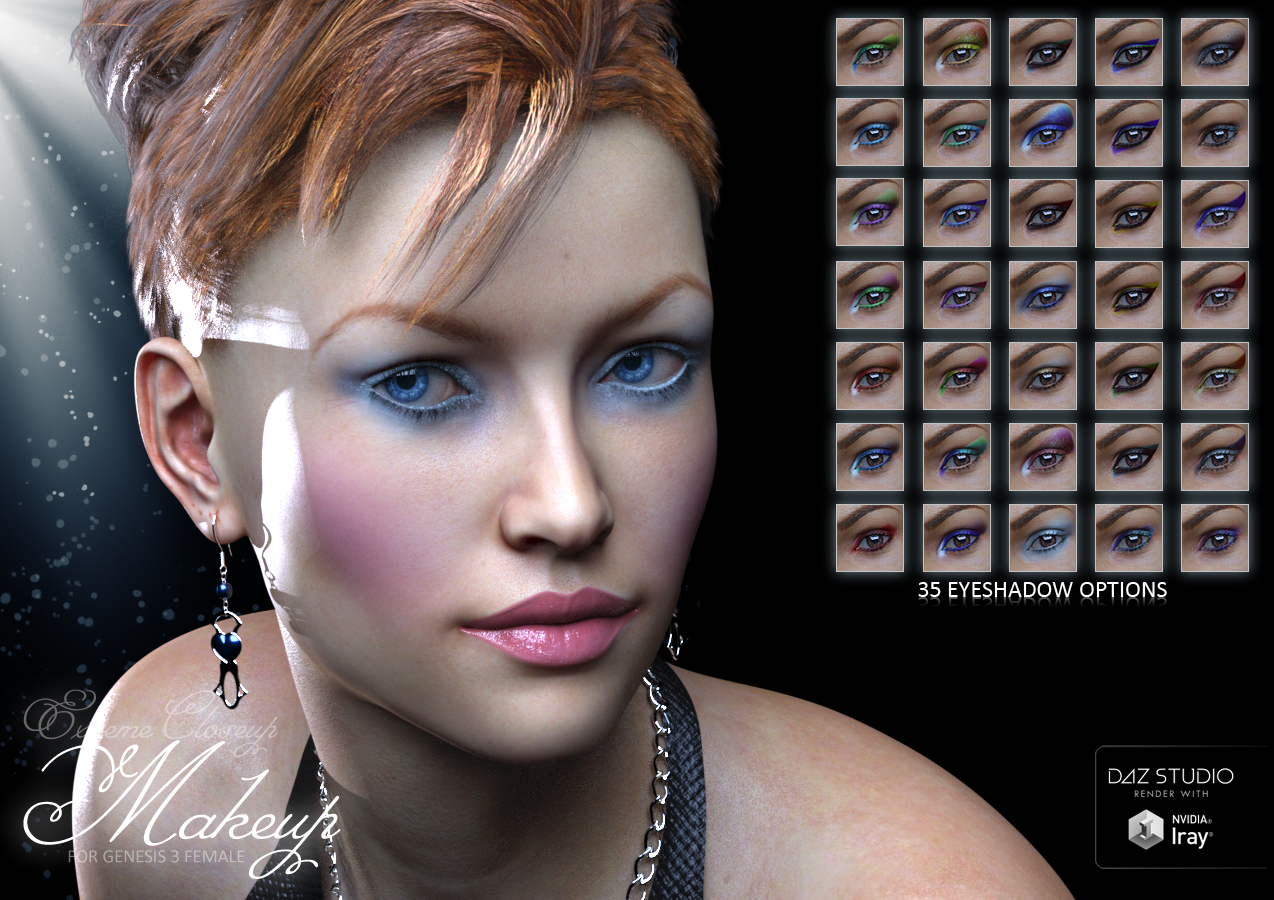 Extreme Closeup: Makeup for Genesis 3 Female(s) Extreme Closeup: Makeup for Genesis 3 Female(s) by: ForbiddenWhisperschevybabe25, 3D Models by Daz 3D
