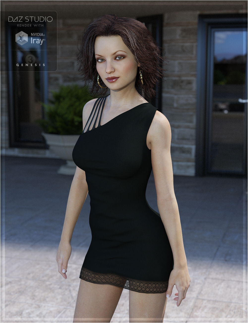 Manhattan Dress for Genesis 3 Female(s) by: OziChick, 3D Models by Daz 3D