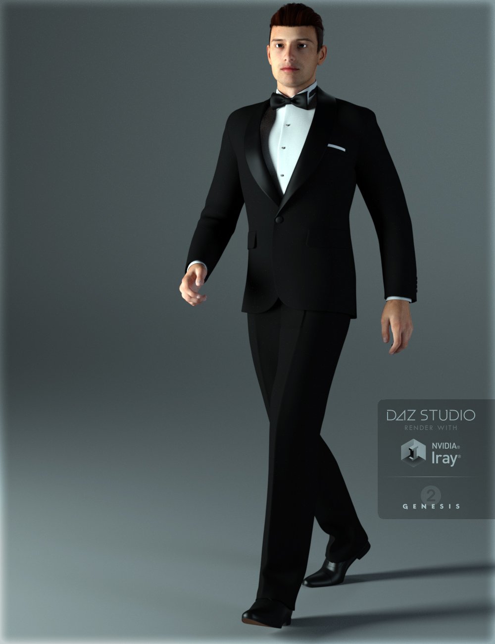 Tuxedo for Genesis 2 Male(s) by: IH Kang, 3D Models by Daz 3D