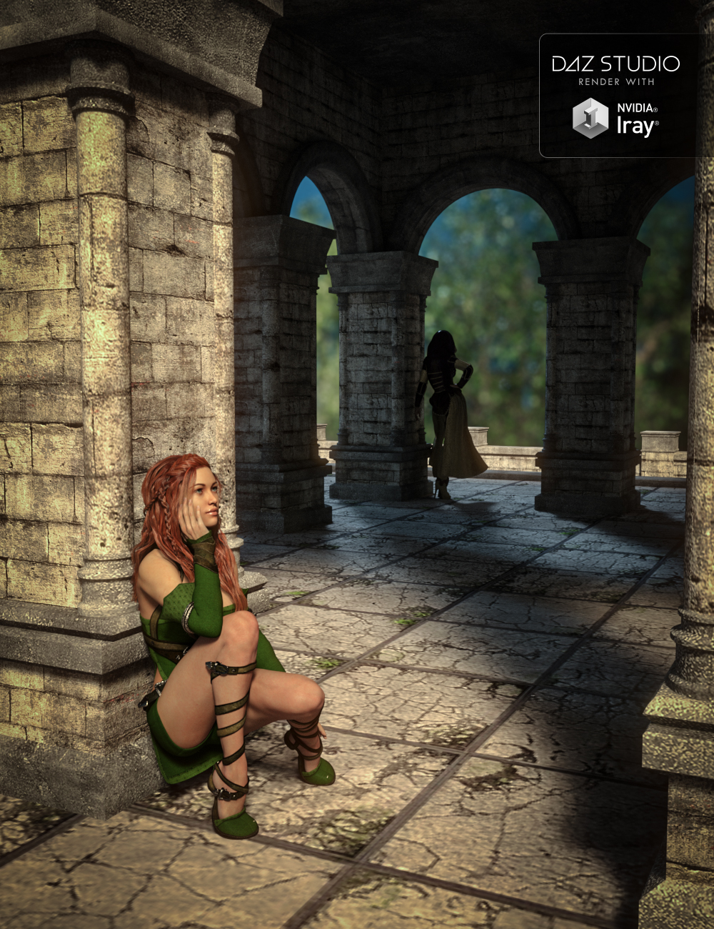 Fantasy Courtyard Fantasy Courtyard by: , 3D Models by Daz 3D