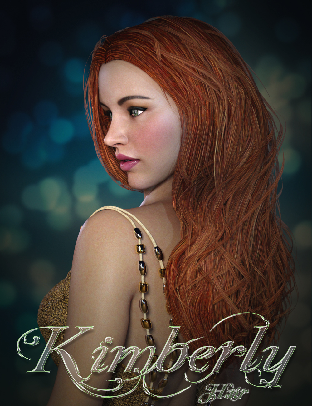 Kimberly Hair for Genesis 2 Female(s) and Genesis 3 Female(s) by: SloshWerks, 3D Models by Daz 3D