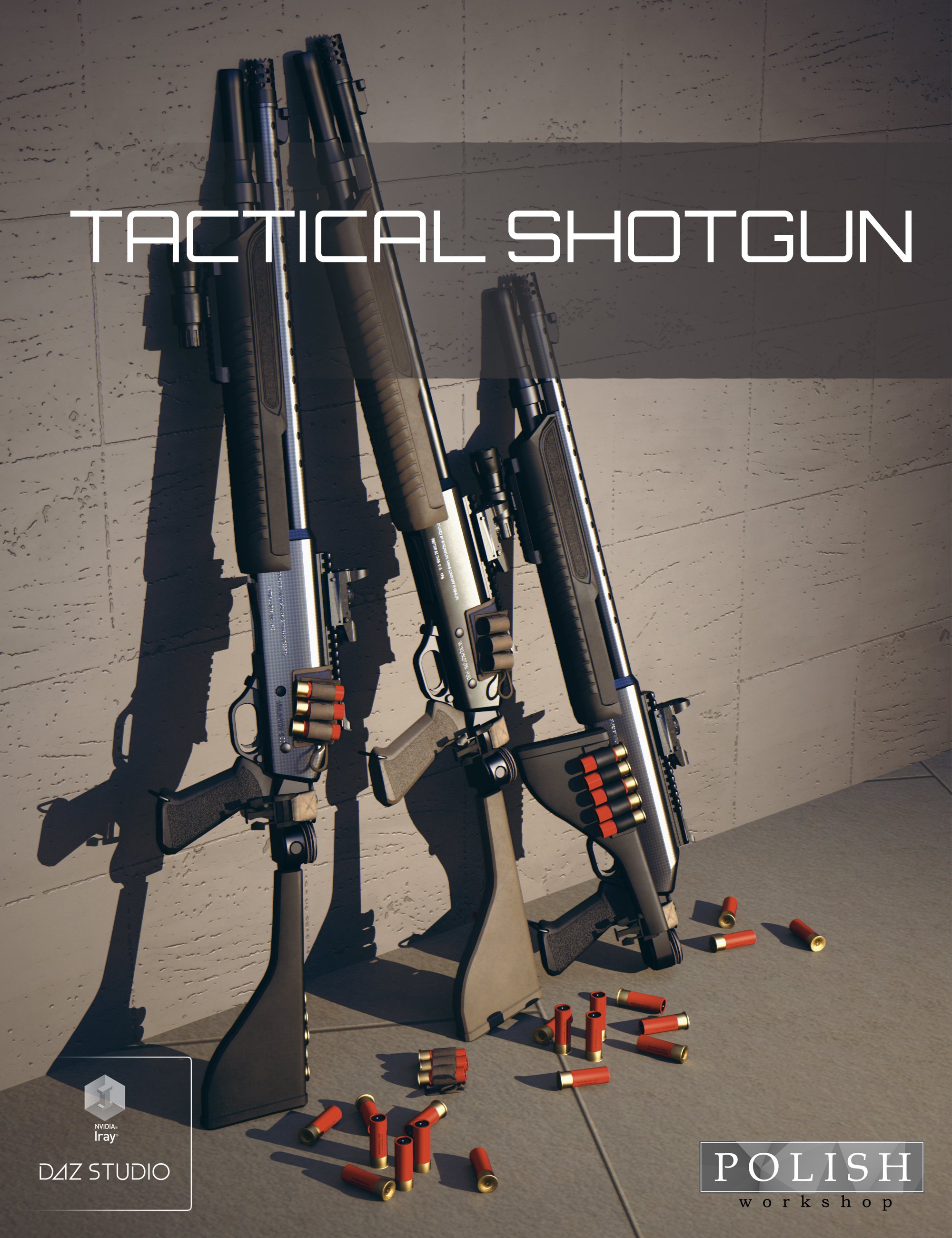 Tactical Shotgun by: Polish, 3D Models by Daz 3D