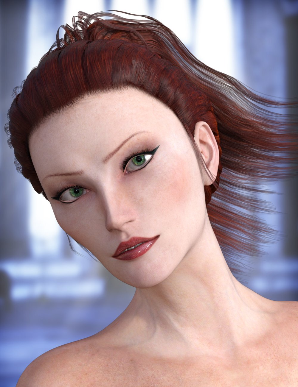 Lady Rune Updo for Genesis 3 Female(s) and Genesis 2 Female(s) by: Arki, 3D Models by Daz 3D
