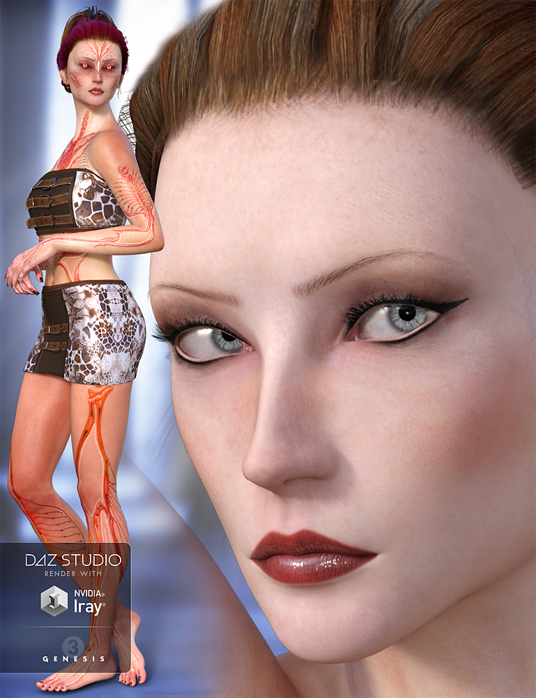 Lady Rune Bundle by: ArkiShox-Design, 3D Models by Daz 3D