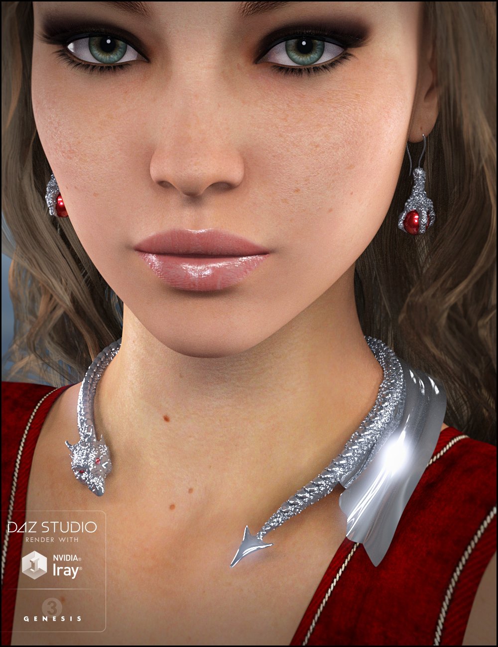 Dragonia Jewelry for Genesis 3 Female(s) by: JessaiiDemonicaEviliusTrickster3DX, 3D Models by Daz 3D