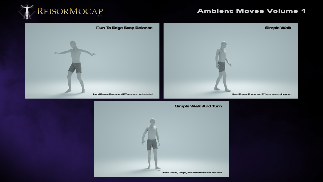 Ambient Moves Volume 1 by: Reisormocap, 3D Models by Daz 3D