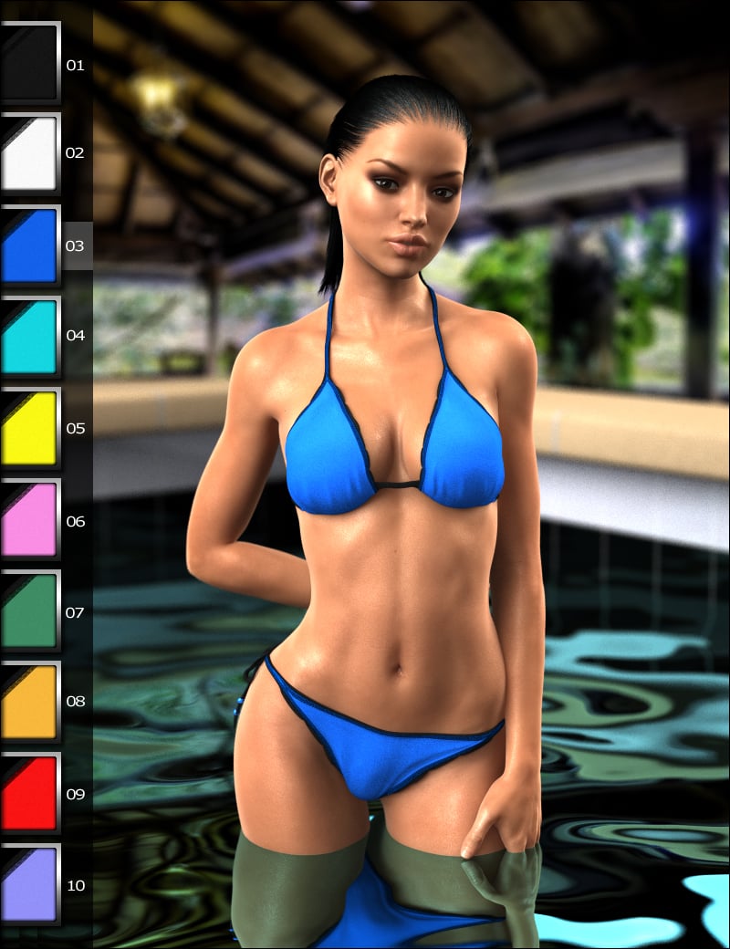 SwimWear for Genesis 3 Female(s) by: MindVision G.D.S., 3D Models by Daz 3D