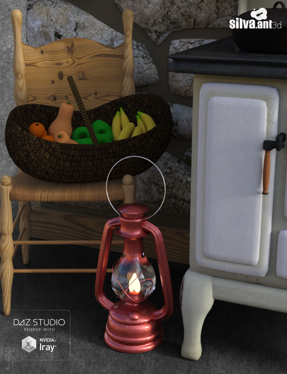 Pioneer Kitchen Pioneer Kitchen by: SilvaAnt3d, 3D Models by Daz 3D