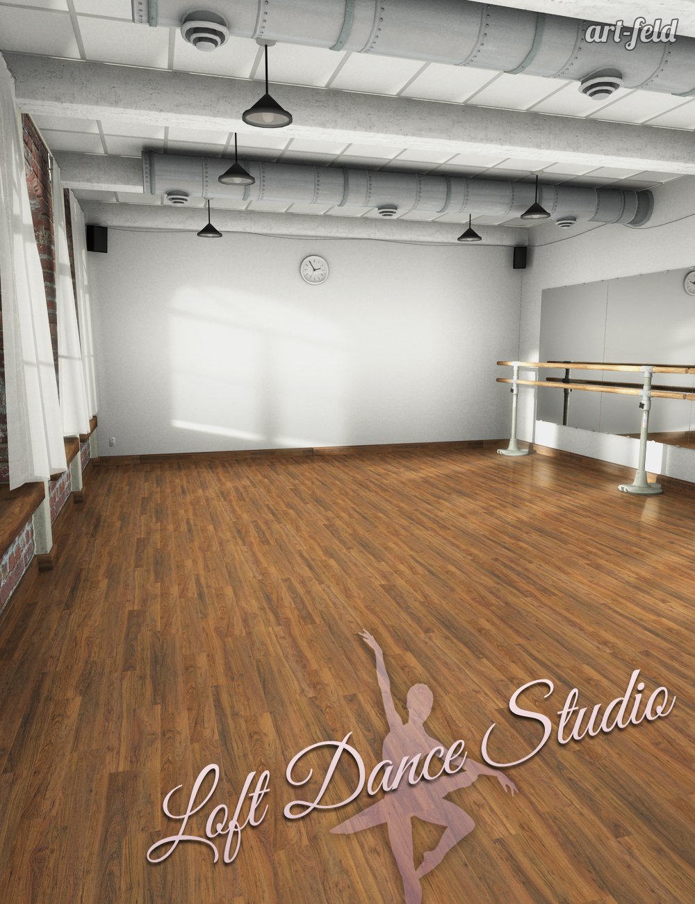 Loft Dance Studio by: art-feld, 3D Models by Daz 3D