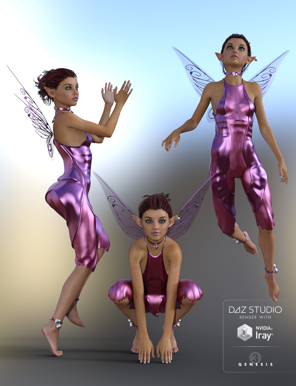 PixieS Poses for Teen Josie 7 by: Puntomaus, 3D Models by Daz 3D