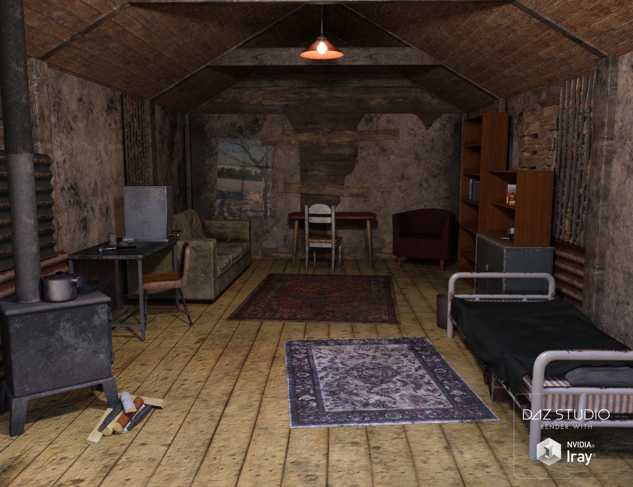 Post Apocalyptic Shelter Post Apocalyptic Shelter by: Porsimo, 3D Models by Daz 3D