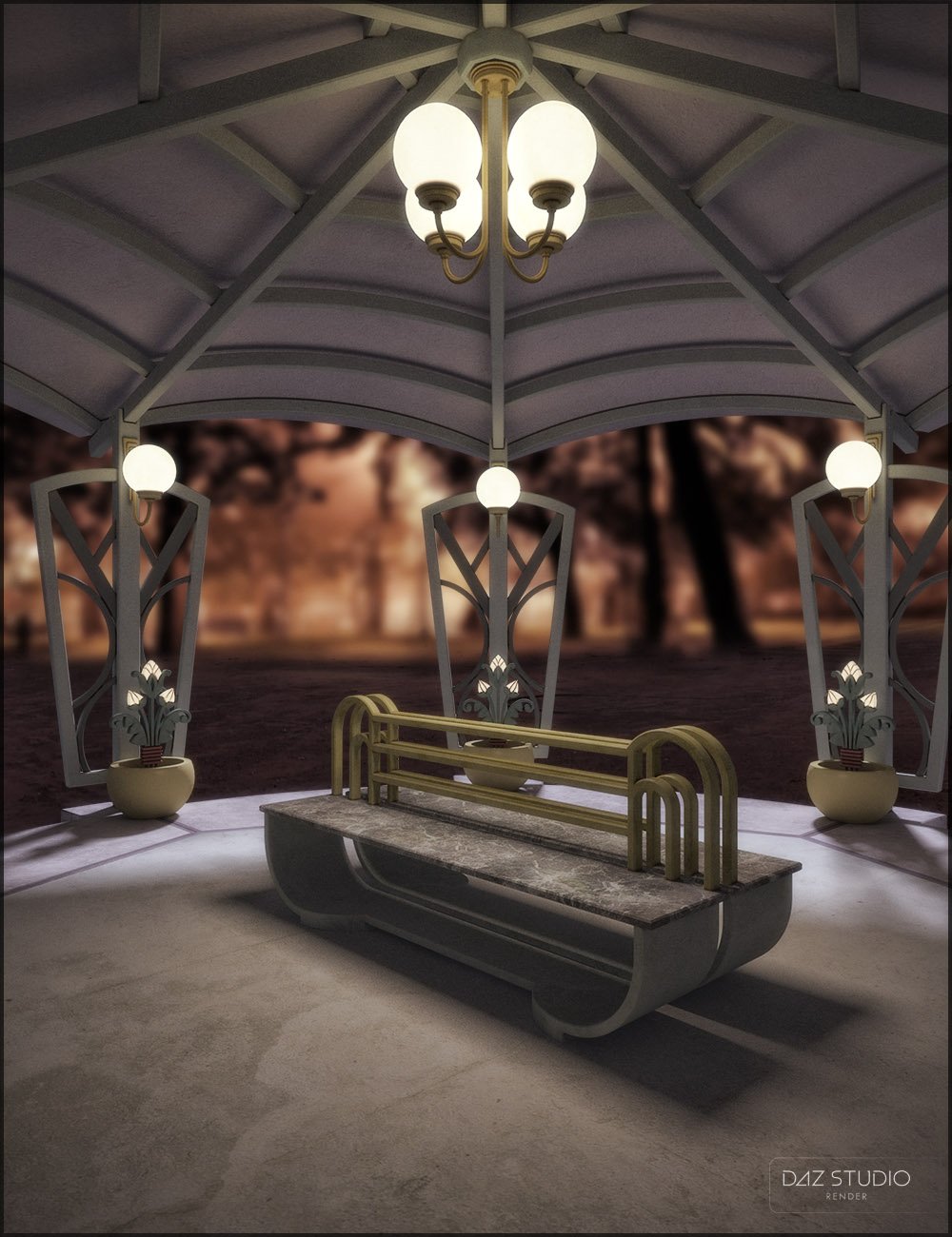 Deco Rest Spot by: Jack Tomalin, 3D Models by Daz 3D
