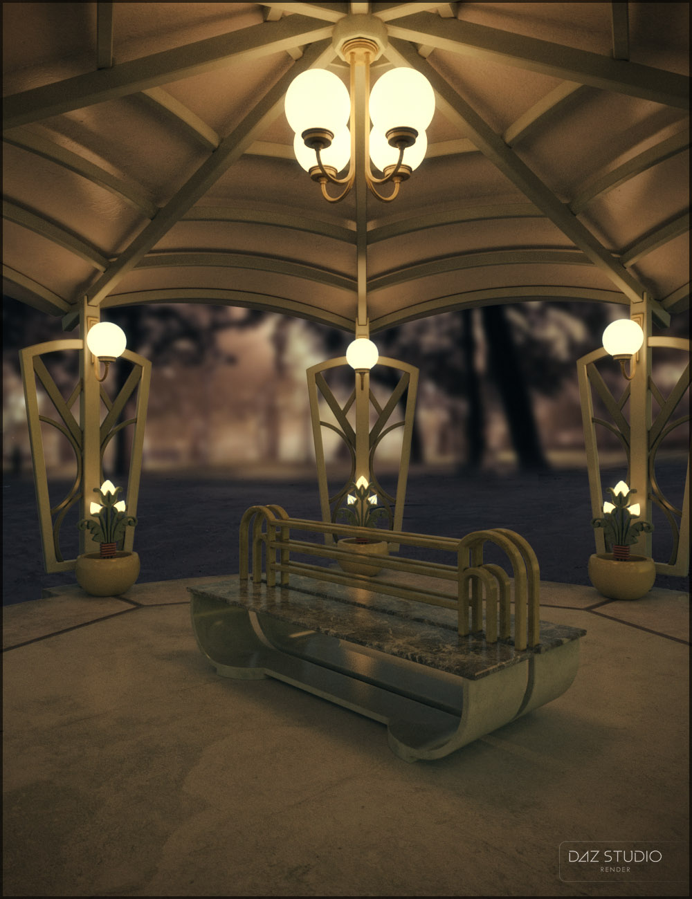 Deco Rest Spot Deco Rest Spot by: Jack Tomalin, 3D Models by Daz 3D