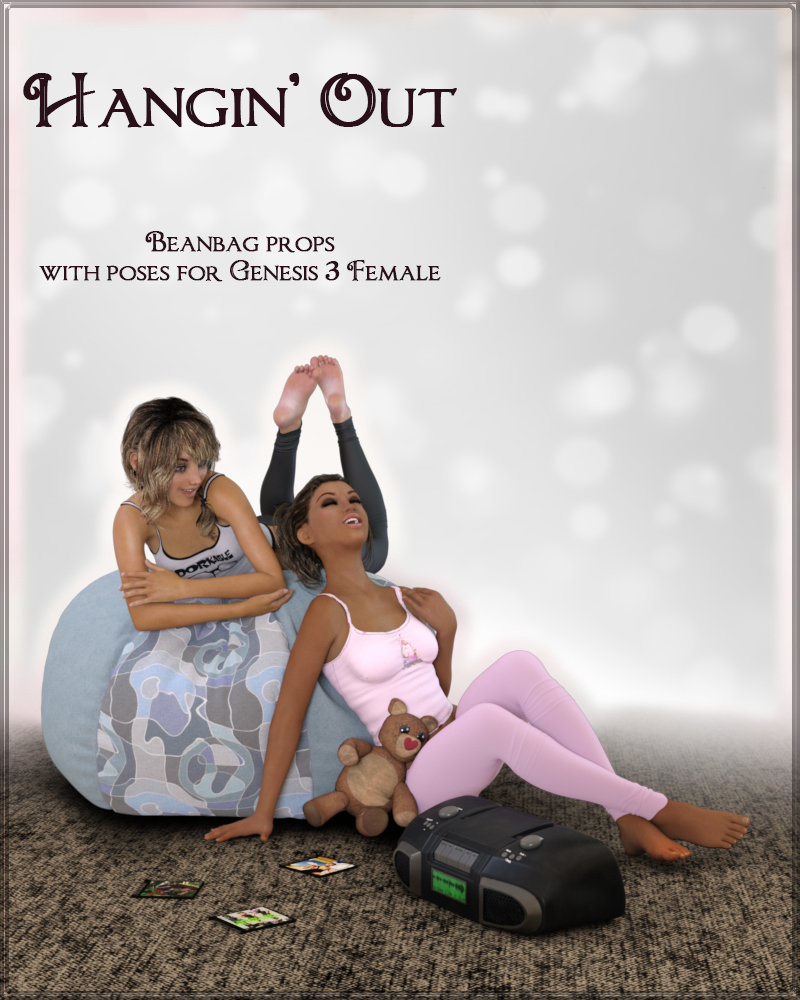 Hangin Out Poses and Props for Genesis 3 Female(s) by: PandyGirllunchlady, 3D Models by Daz 3D