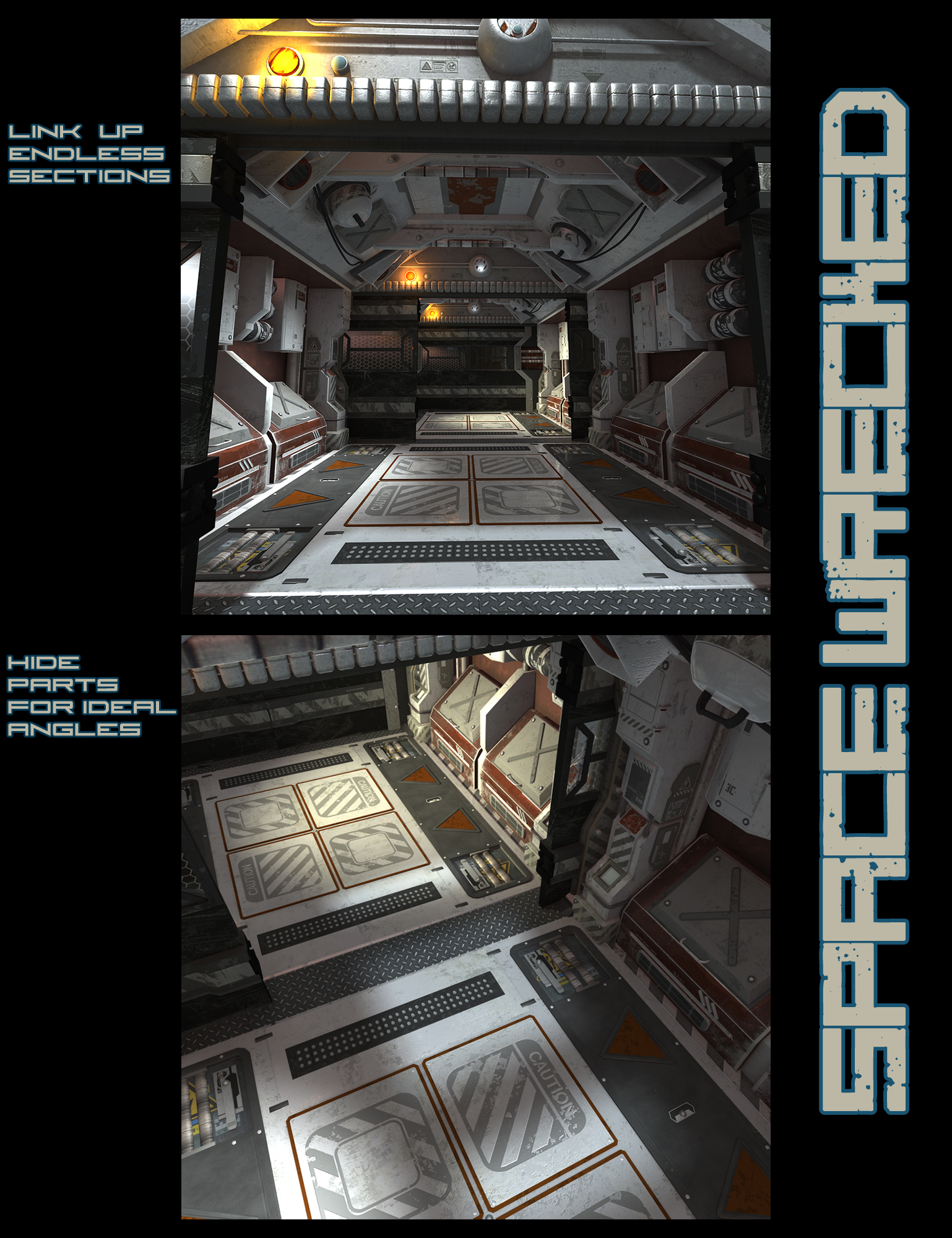 Space Wrecked Construction Kit Space Wrecked Construction Kit by: The AntFarm, 3D Models by Daz 3D