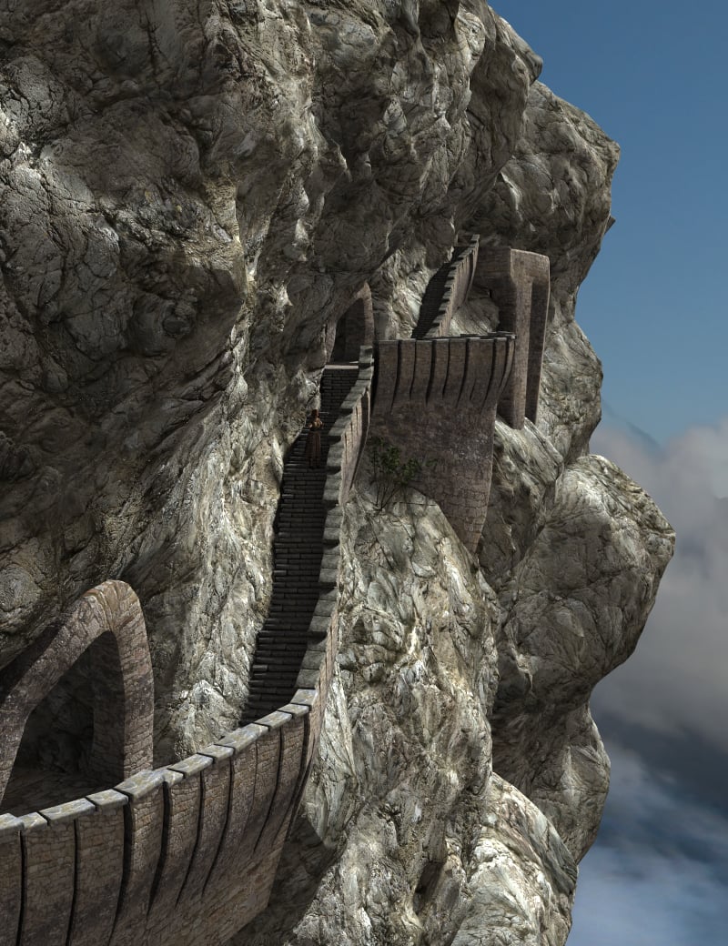 Halfway Up the Mountain Halfway Up the Mountain by: FirstBastion, 3D Models by Daz 3D