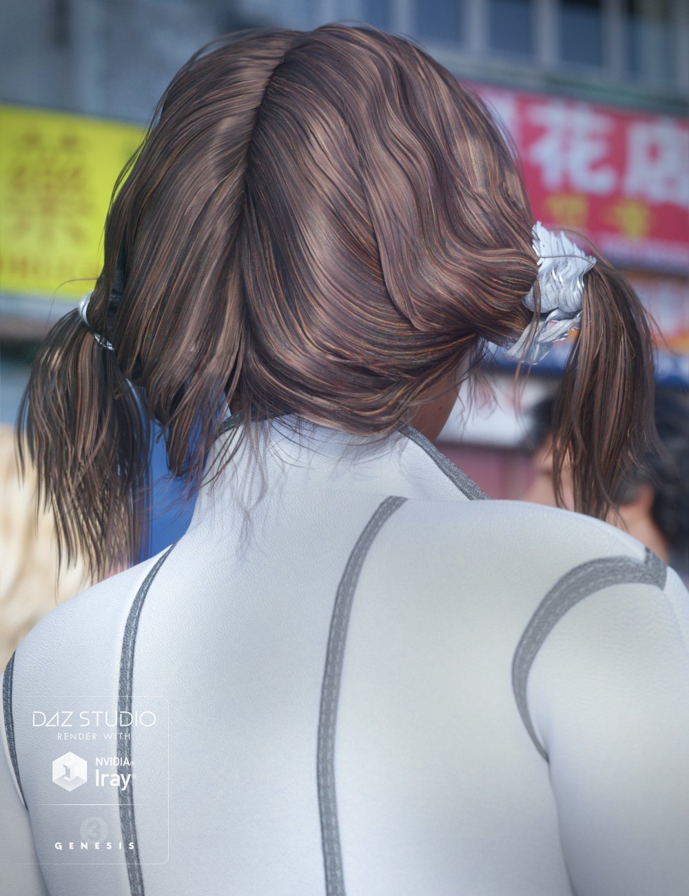 Gully Hair for Genesis 3 Female(s) by: goldtassel, 3D Models by Daz 3D