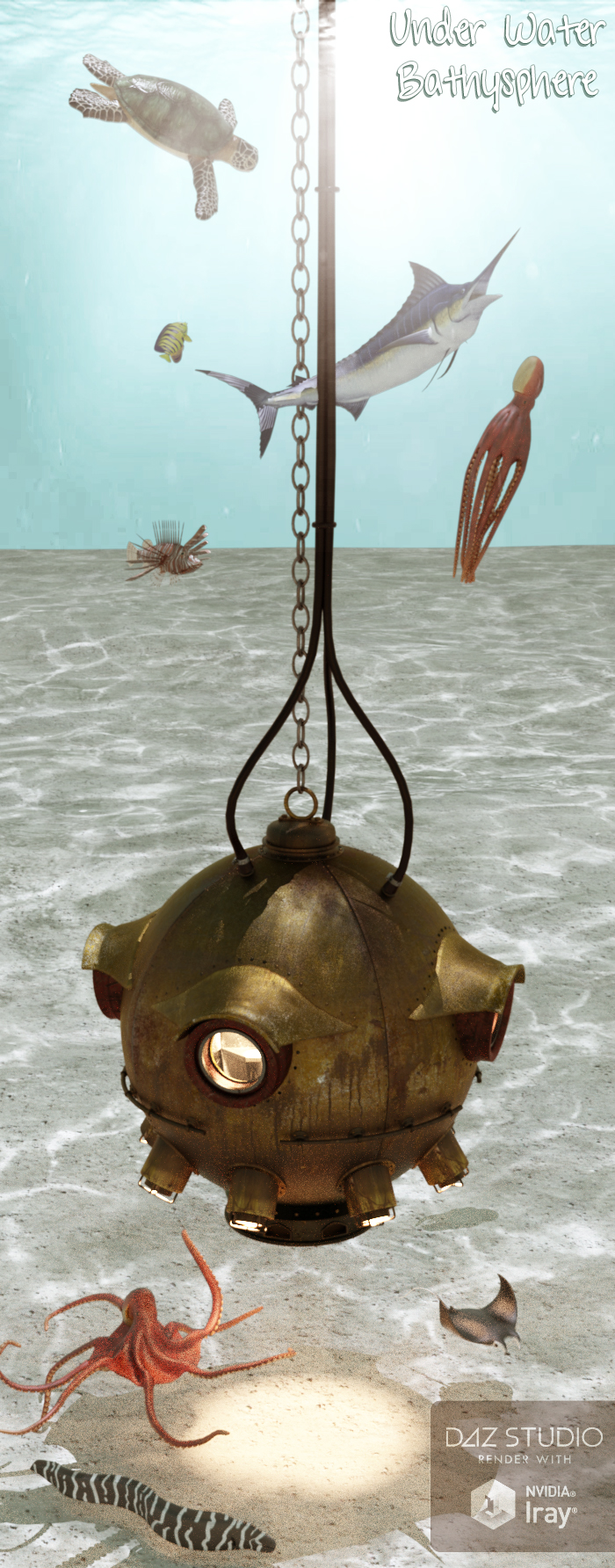 Underwater Bathysphere by: David BrinnenForbiddenWhispers, 3D Models by Daz 3D