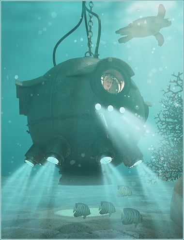 Underwater Bathysphere Underwater Bathysphere by: David BrinnenForbiddenWhispers, 3D Models by Daz 3D