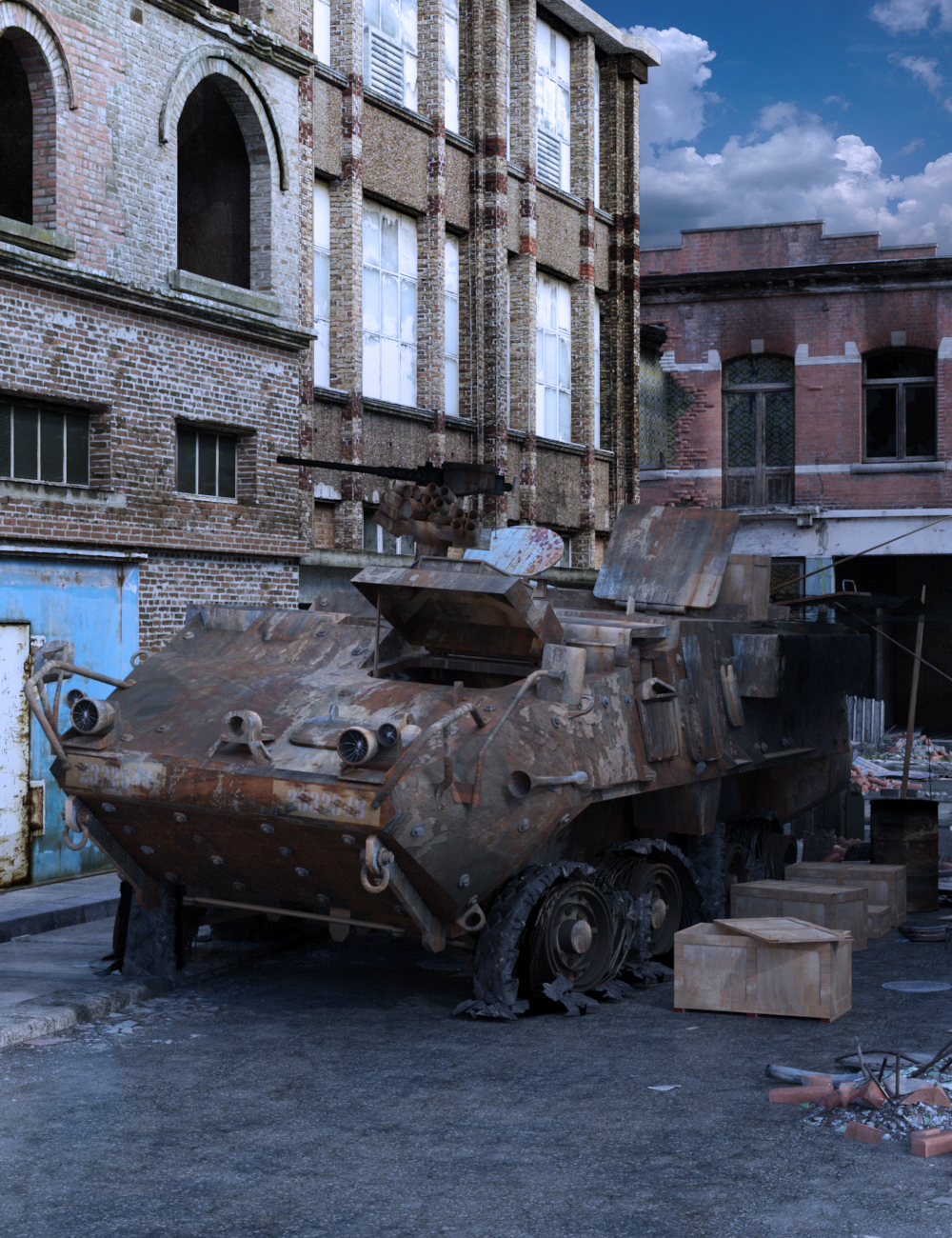 Wreckage 2: APC and Props by: DarkMatter, 3D Models by Daz 3D
