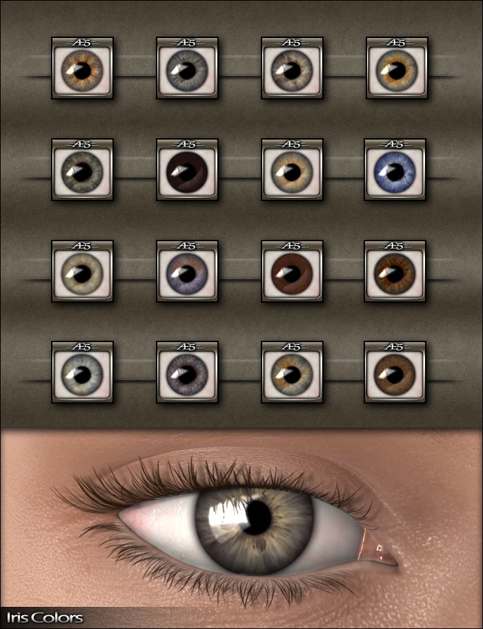 Actual Eyes 5 Actual Eyes 5 by: MindVision G.D.S., 3D Models by Daz 3D