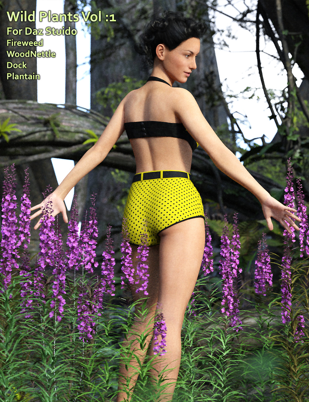 Wild Plants Vol: 1 for Daz Studio by: MartinJFrost, 3D Models by Daz 3D