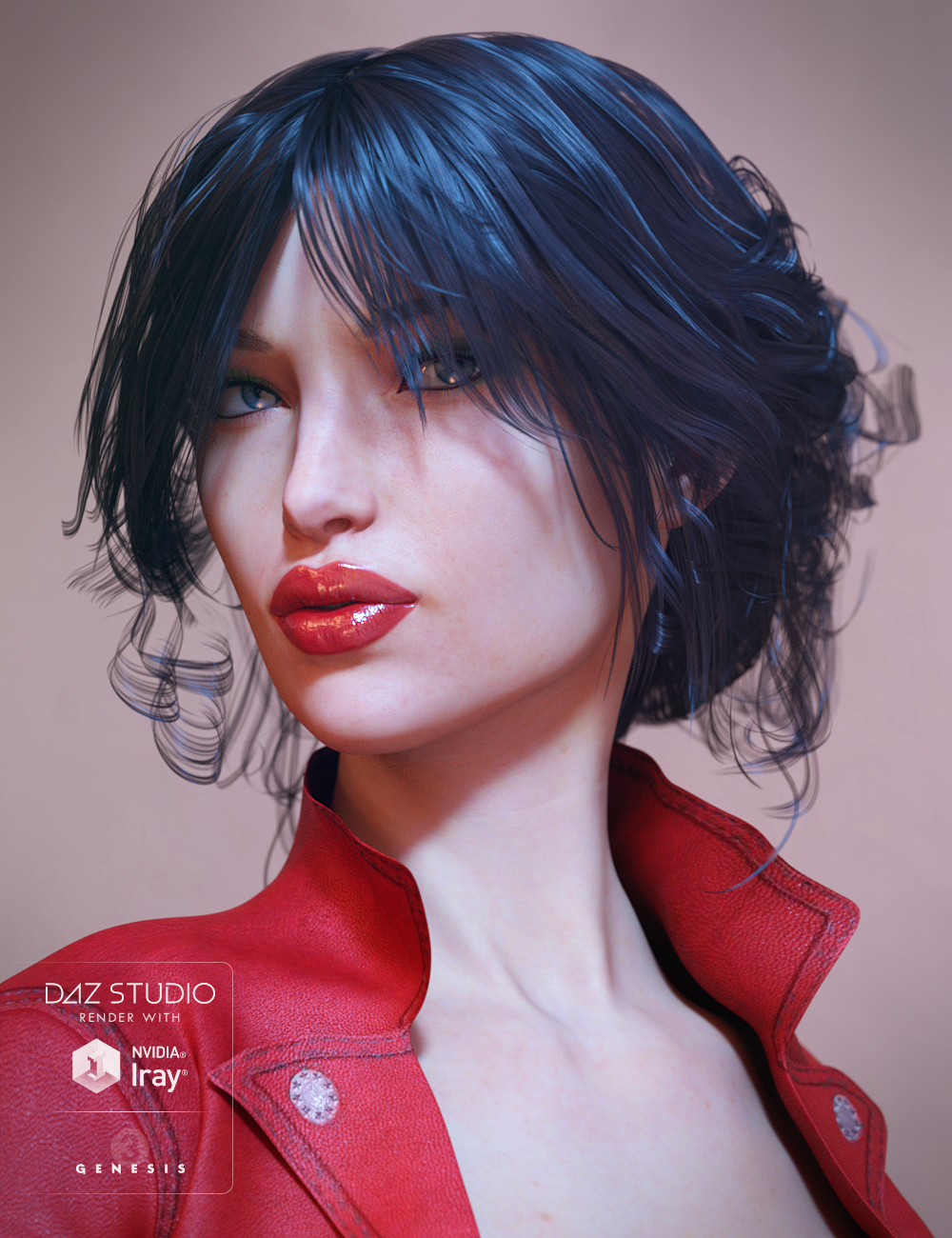 Selena Hair for Genesis 3 Female(s) by: goldtassel, 3D Models by Daz 3D