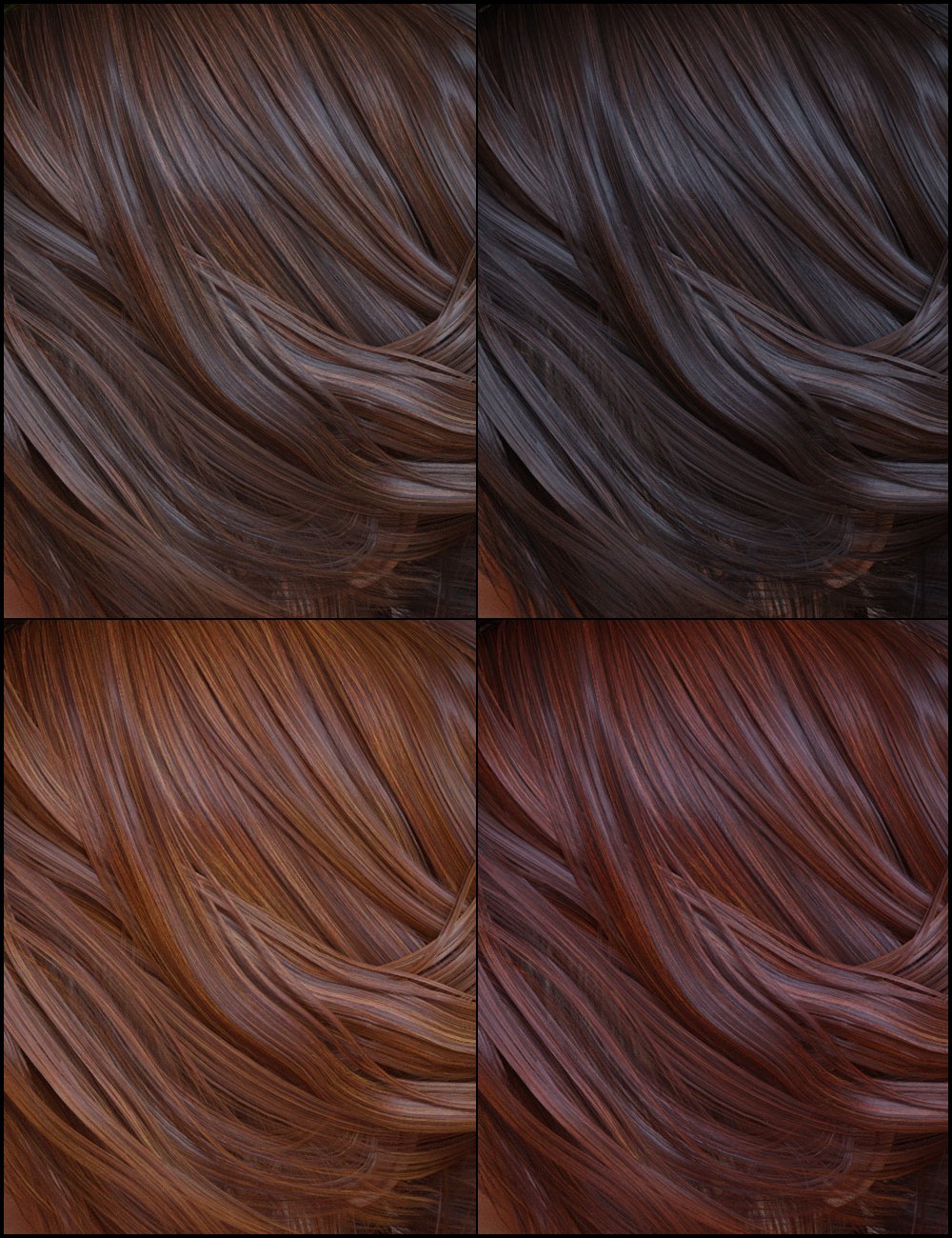 Selena Hair for Genesis 3 Female(s) | Daz 3D