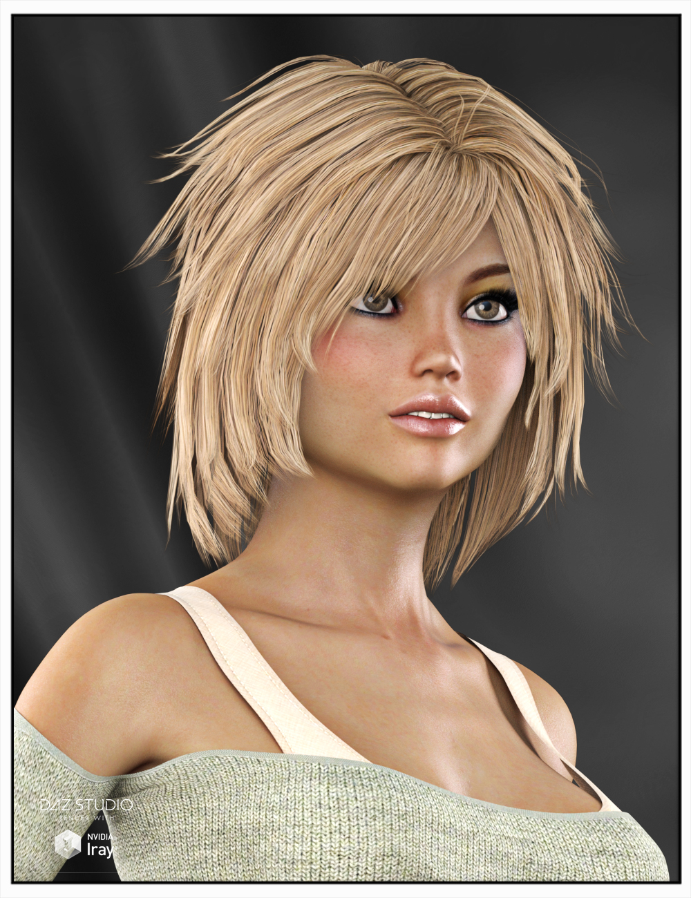 Anny Hair for Genesis 3 Female(s), Genesis 2 Female(s) and Victoria 4 by: SWAM, 3D Models by Daz 3D