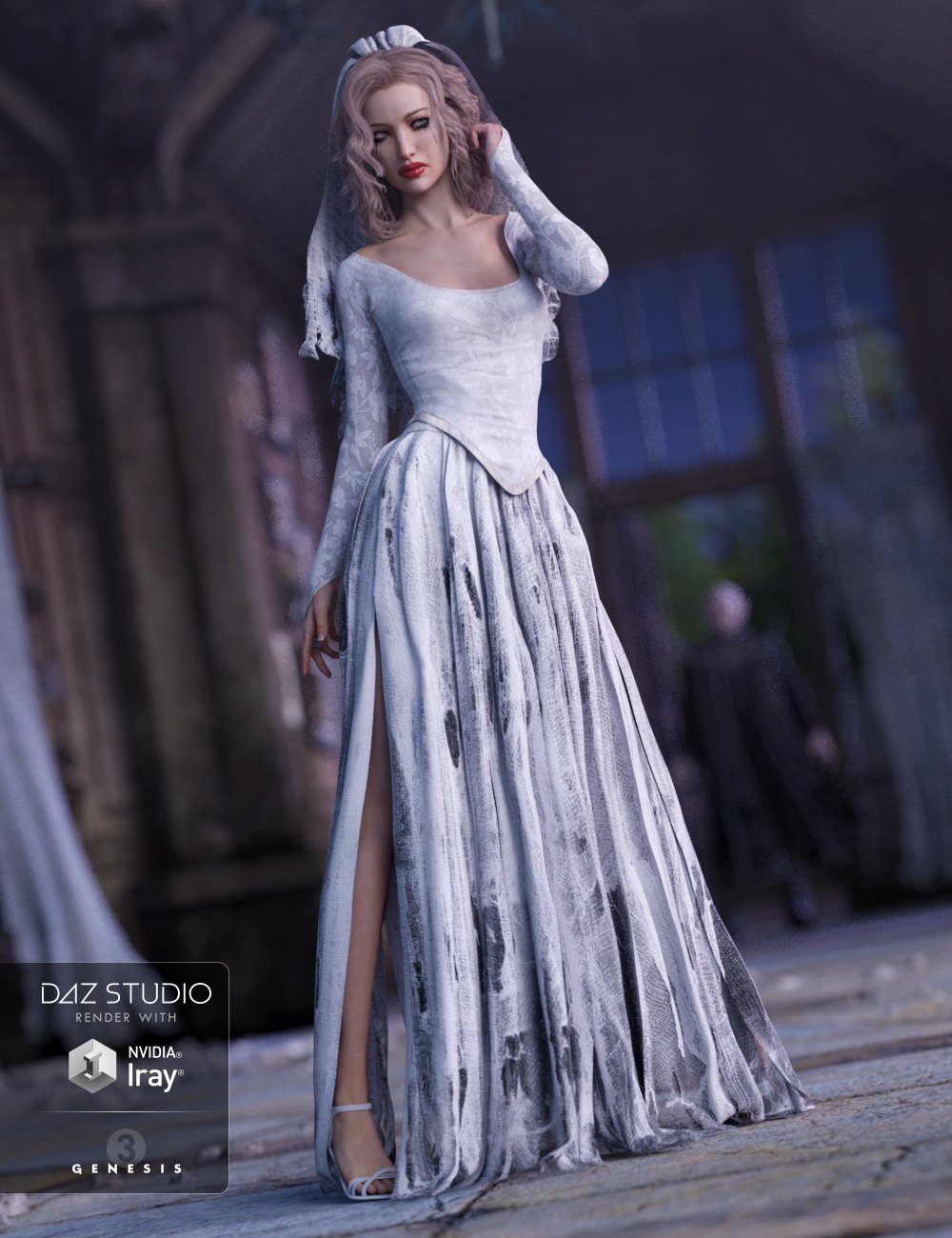 Ghost Bride Dress for Genesis 3 Female(s)