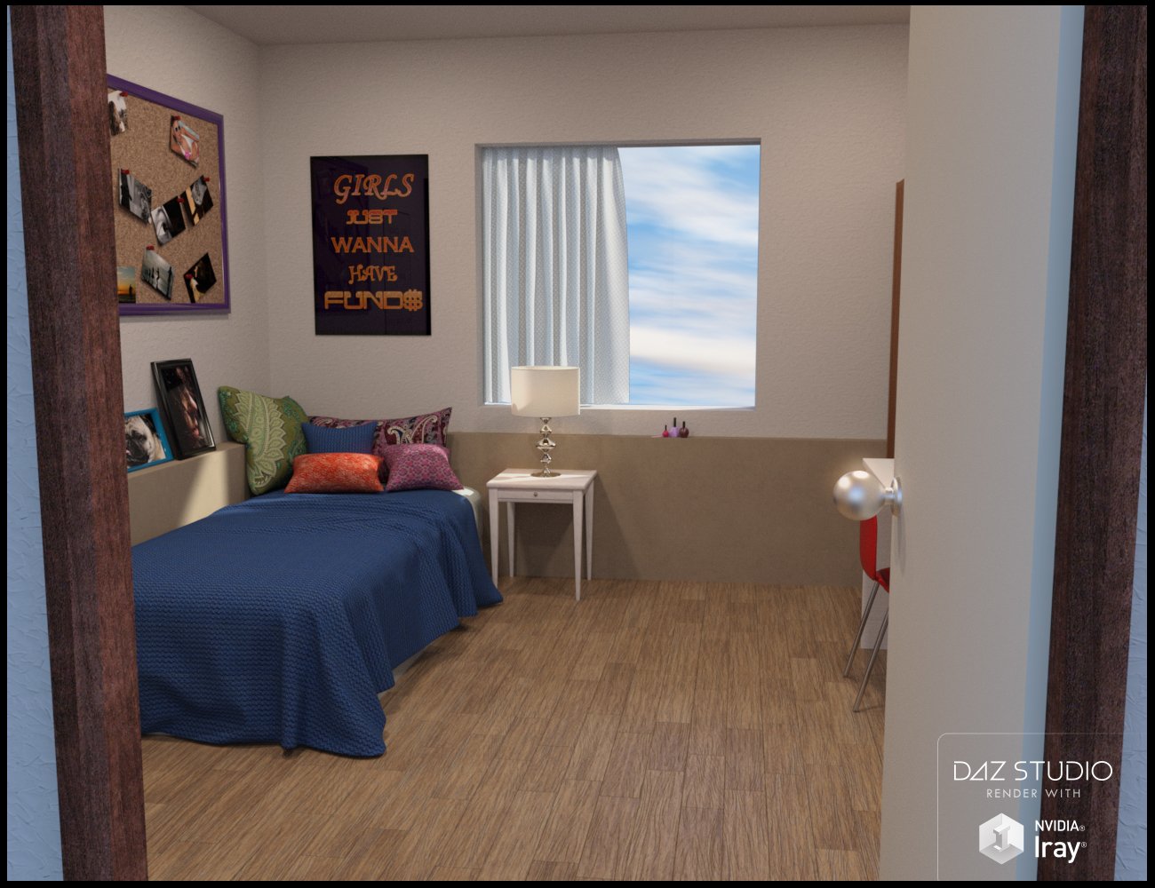 Dorm Room Dorm Room by: Nikisatez, 3D Models by Daz 3D