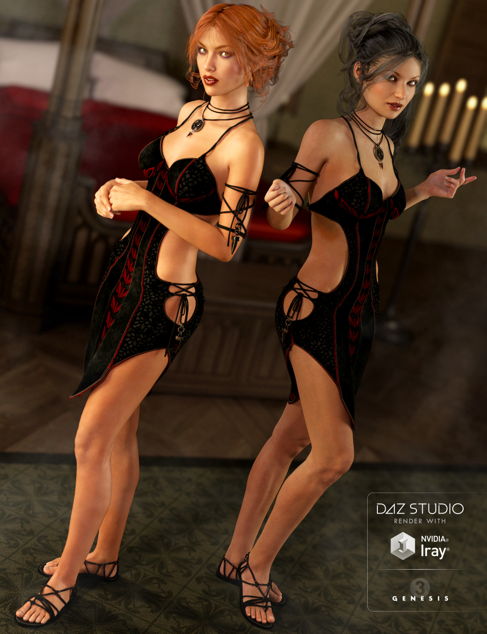 Bloodcrystal for Genesis 3 Female(s) by: MadaSarsa, 3D Models by Daz 3D